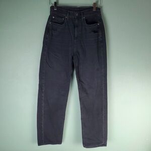 American Eagle Womens Black Highest Rise 90s Boyfriend Jeans Size 4